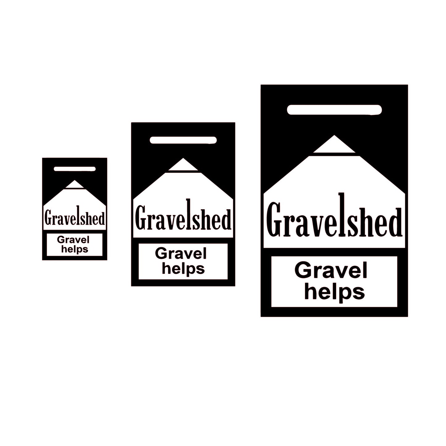 "Gravel Helps" Sticker